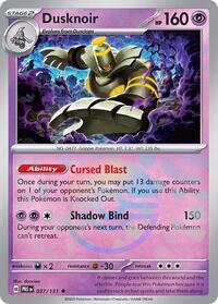 Dusknoir (Poke Ball Pattern) - 037/131 - SV: Prismatic Evolutions (PRE)