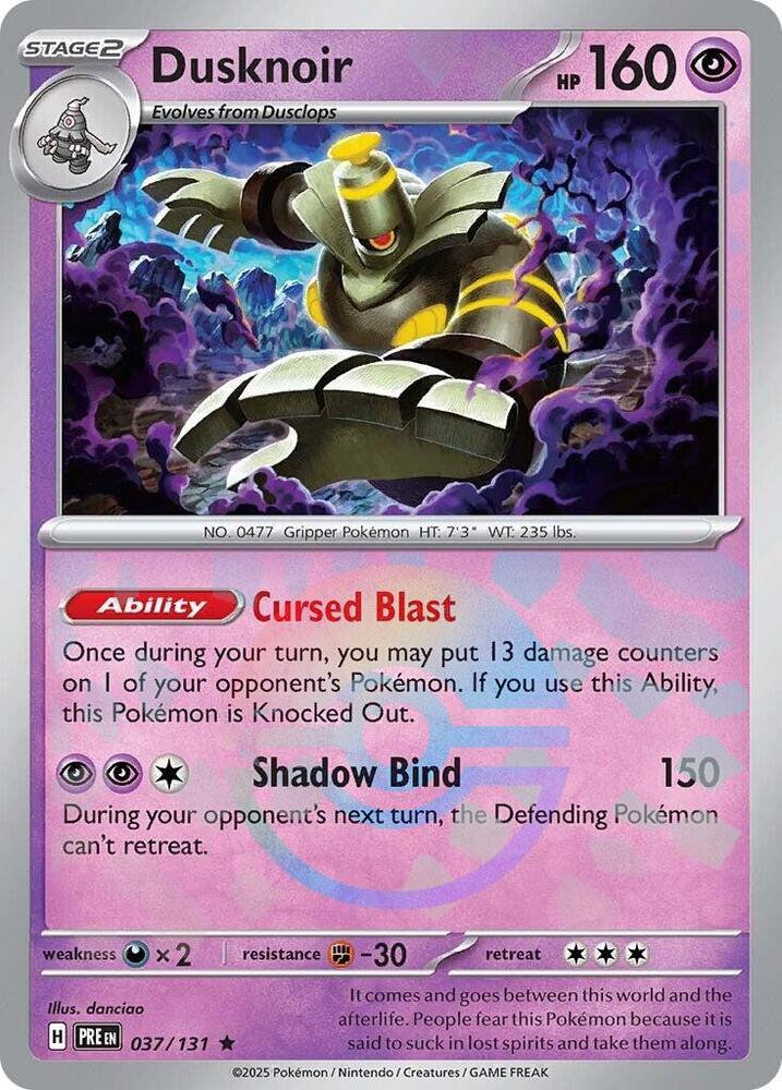 Dusknoir (Poke Ball Pattern) - 037/131 - SV: Prismatic Evolutions (PRE)