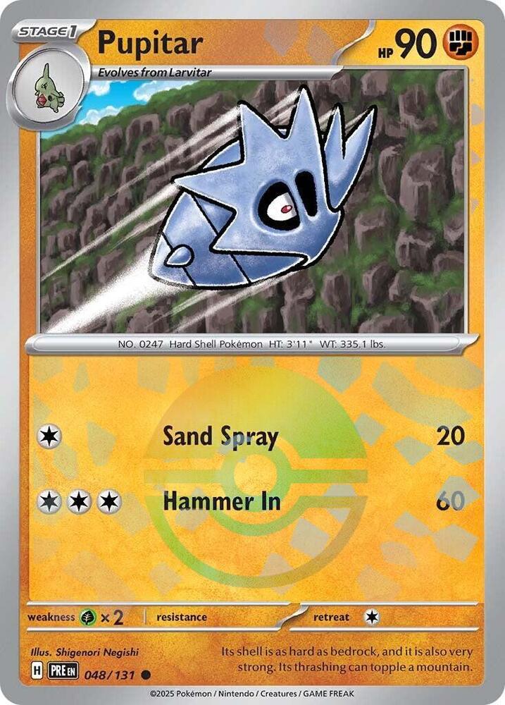 Pupitar (Poke Ball Pattern) - 048/131 - SV: Prismatic Evolutions (PRE)