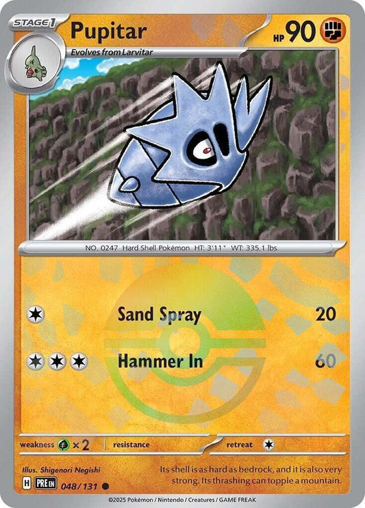Pupitar (Poke Ball Pattern) - 048/131 - SV: Prismatic Evolutions (PRE)