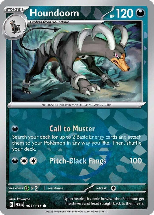 Houndoom (Poke Ball Pattern) - 063/131 - SV: Prismatic Evolutions (PRE)