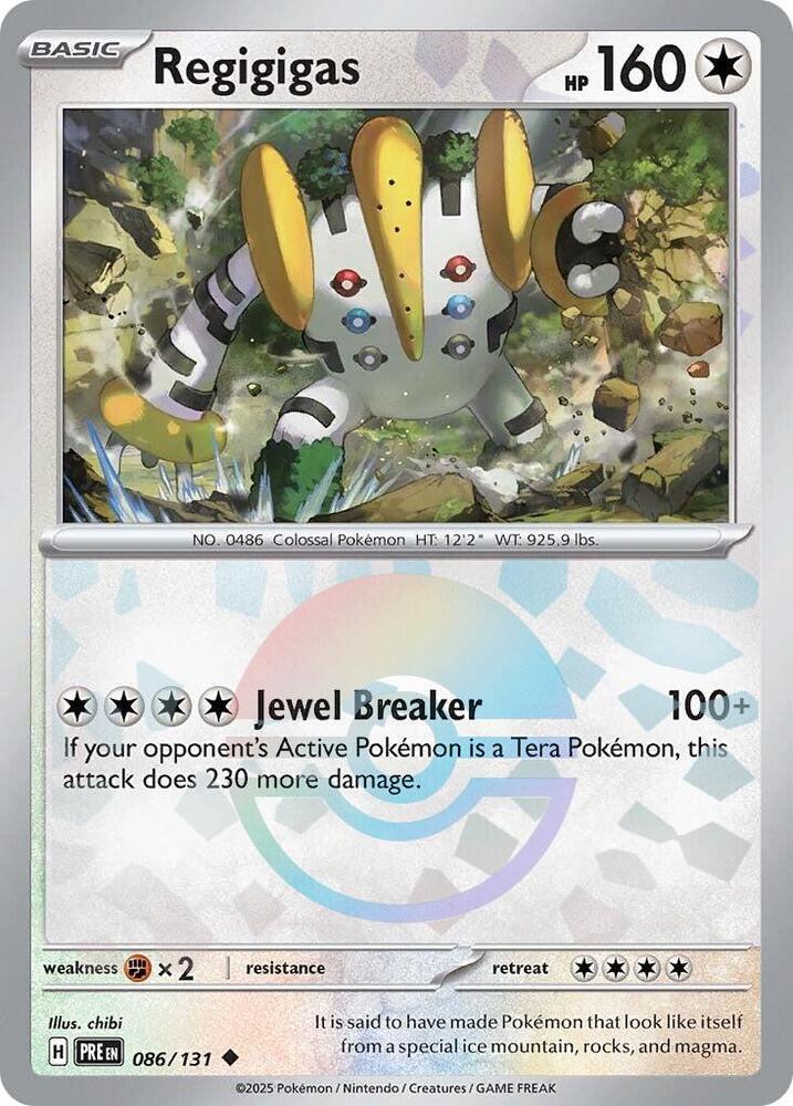 Regigigas (Poke Ball Pattern) - 086/131 - SV: Prismatic Evolutions (PRE)