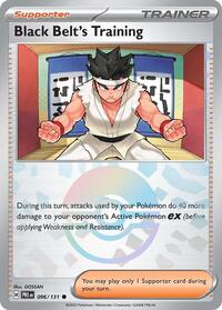 Black Belt's Training - 096/131 (Poke Ball Pattern) - SV: Prismatic Evolutions (PRE) - Common