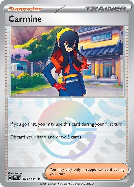 Carmine (Poke Ball Pattern) - 103/131 - SV: Prismatic Evolutions (PRE)