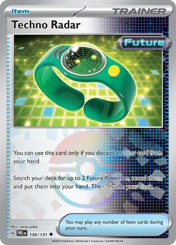 Techno Radar (Poke Ball Pattern) - 130/131 - SV: Prismatic Evolutions (PRE)