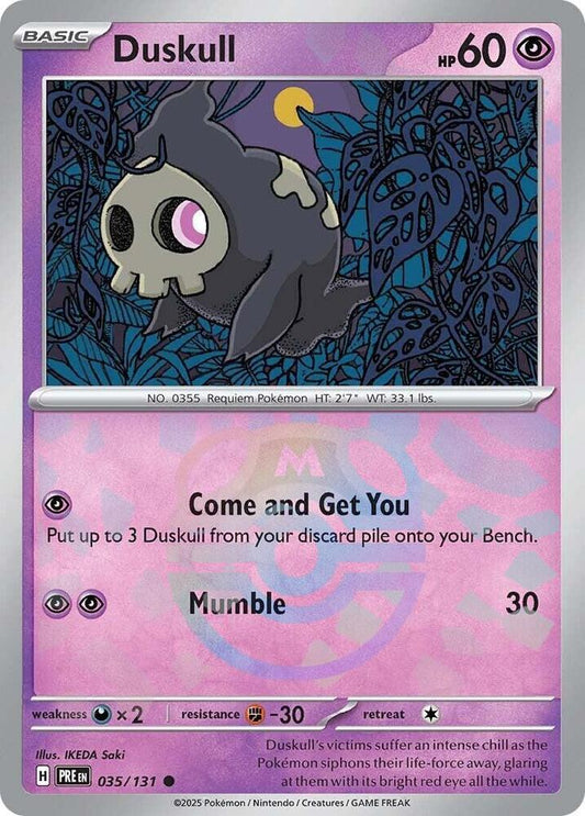 Duskull (Master Ball Pattern) - 035/131 - SV: Prismatic Evolutions (PRE)