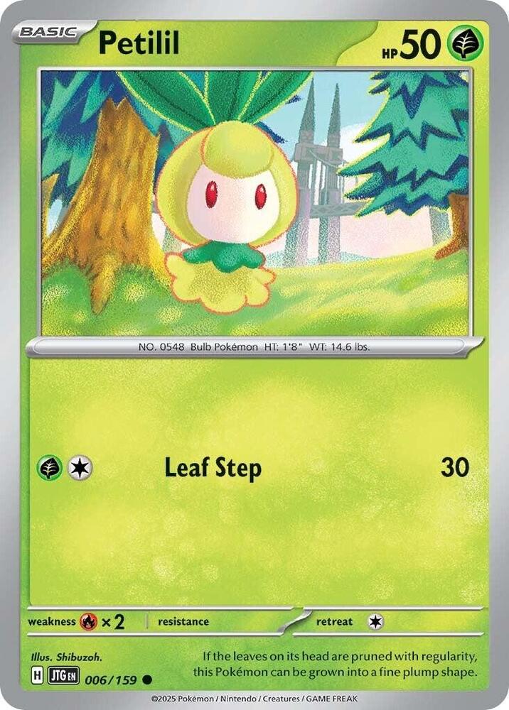 Petilil - 006/159 - SV09: Journey Together (JTG) - Normal - Pokemon TCG Card