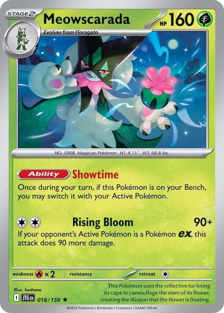 Meowscarada - 018/159 - SV09: Journey Together (JTG) - Holofoil - Pokemon TCG Card