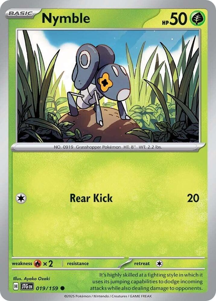 Nymble - 019/159 - SV09: Journey Together (JTG) - Normal - Pokemon TCG Card