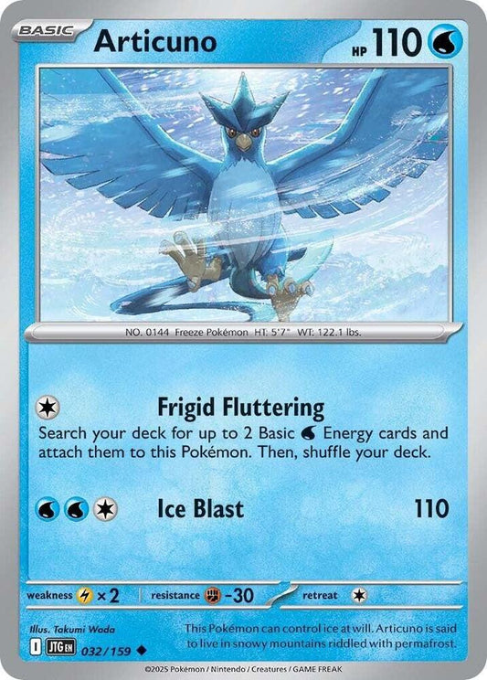 Articuno - 032/159 - SV09: Journey Together (JTG) - Uncommon - Normal - Pokemon TCG Card