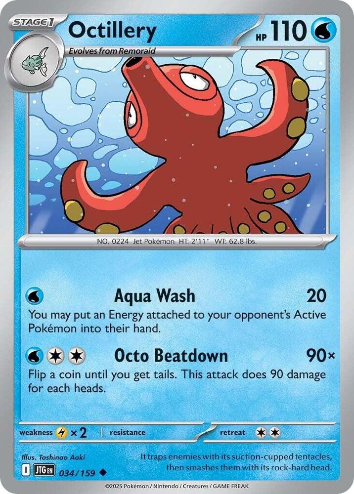 Octillery - 034/159 - SV09: Journey Together (JTG) - Normal - Pokemon TCG Card