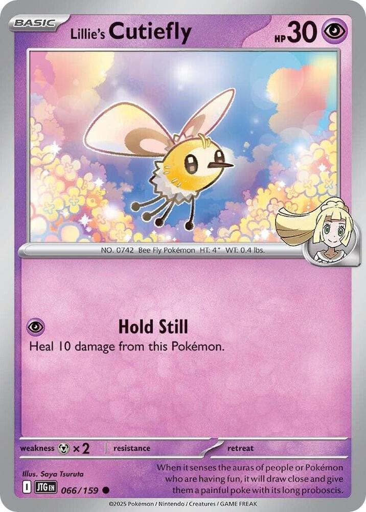 Lillie's Cutiefly - 066/159 - SV09: Journey Together (JTG) - Reverse Holofoil - Pokemon TCG Card