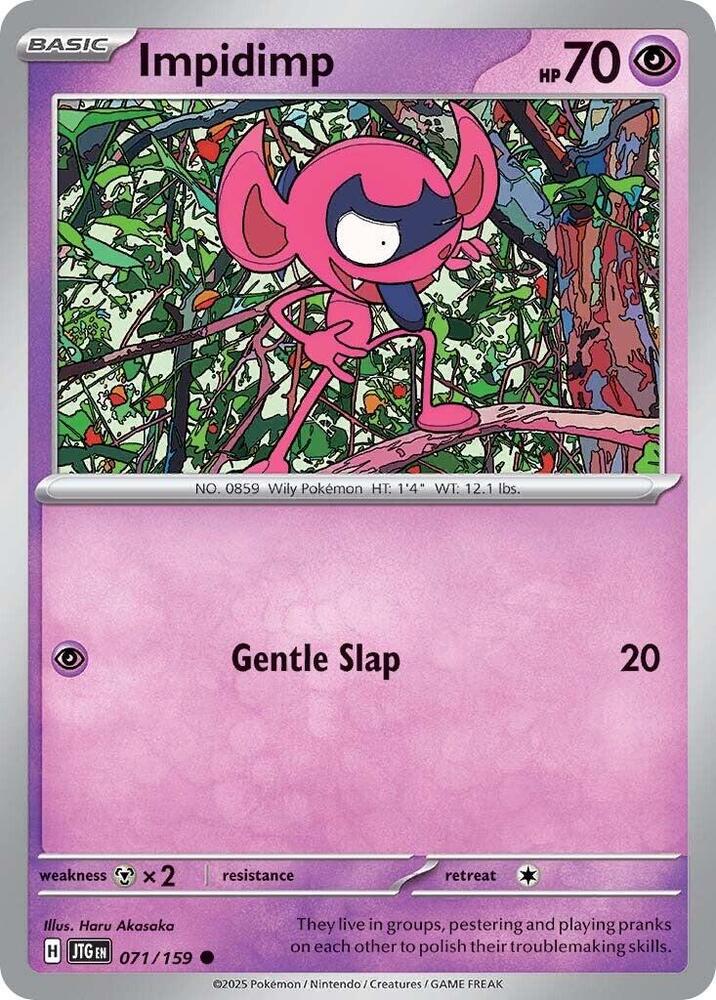 Impidimp - 071/159 - SV09: Journey Together (JTG) - Normal - Pokemon TCG Card