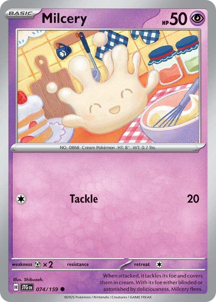 Milcery - 074/159 - SV09: Journey Together (JTG) - Normal - Pokemon TCG Card