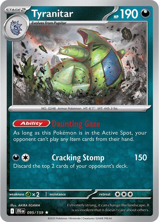 Tyranitar - 095/159 - SV09: Journey Together (JTG) - Holofoil - Pokemon TCG Card