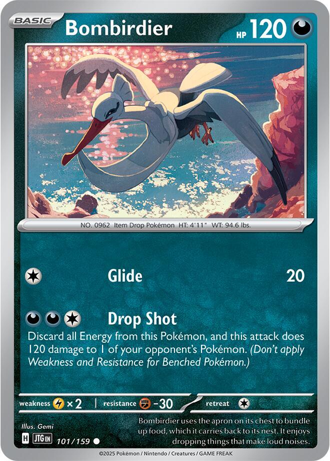 Bombirdier - 101/159 - SV09: Journey Together (JTG) - Normal - Pokemon TCG Card