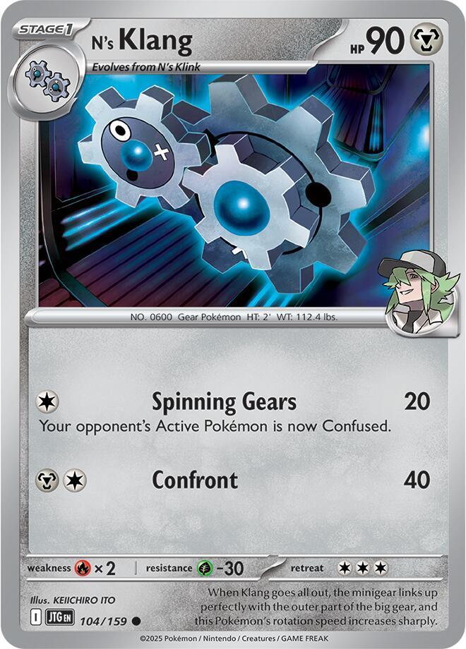 N's Klang - 104/159 - SV09: Journey Together (JTG) - Normal - Pokemon TCG Card