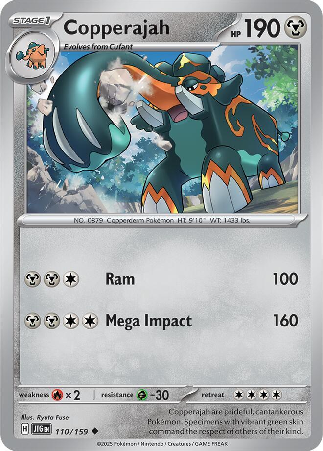 Copperajah - 110/159 - SV09: Journey Together (JTG) - Normal - Pokemon TCG Card