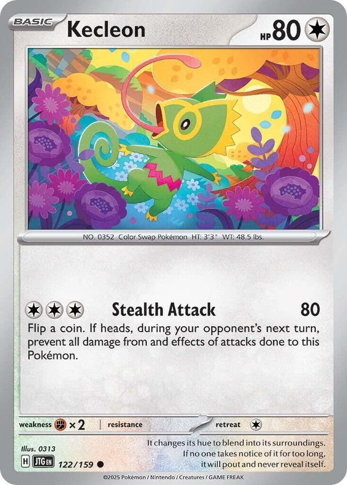 Kecleon - 122/159 - SV09: Journey Together (JTG) - Reverse Holofoil - Pokemon TCG Card