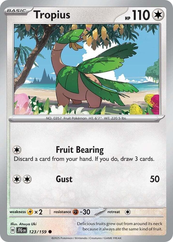 Tropius - 123/159 - SV09: Journey Together (JTG) - Normal - Pokemon TCG Card