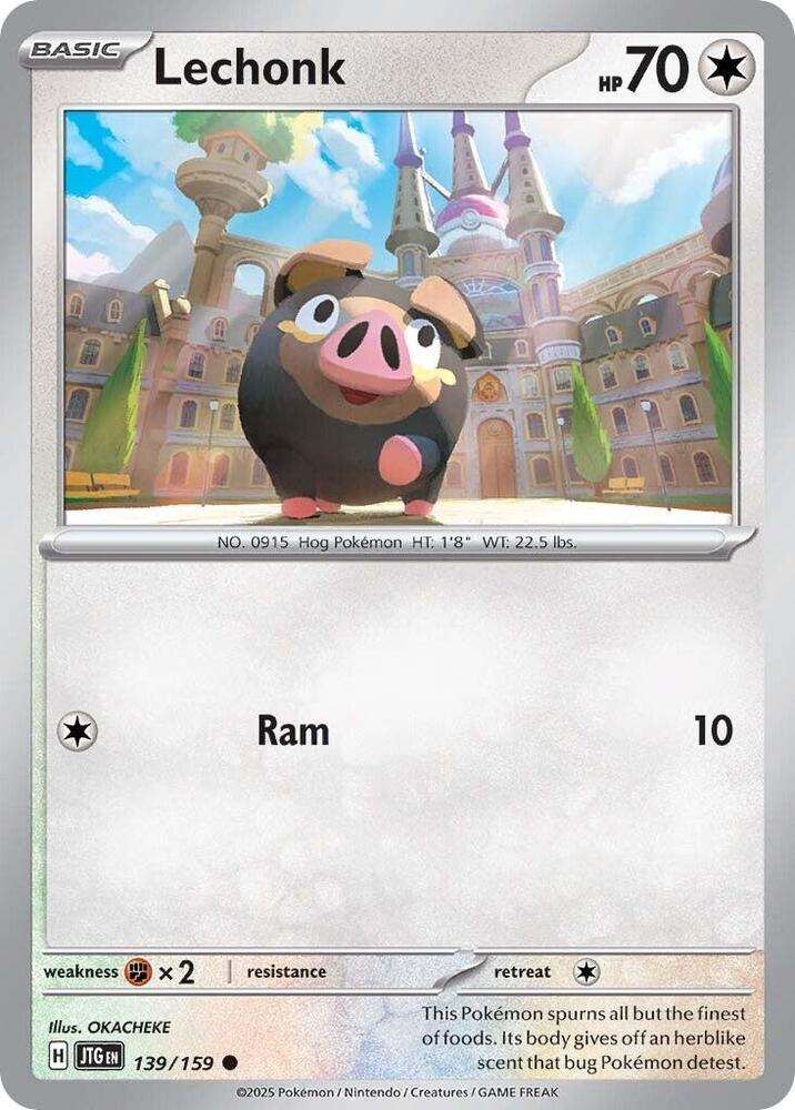 Lechonk - 139/159 - SV09: Journey Together (JTG) - Normal - Pokemon TCG Card