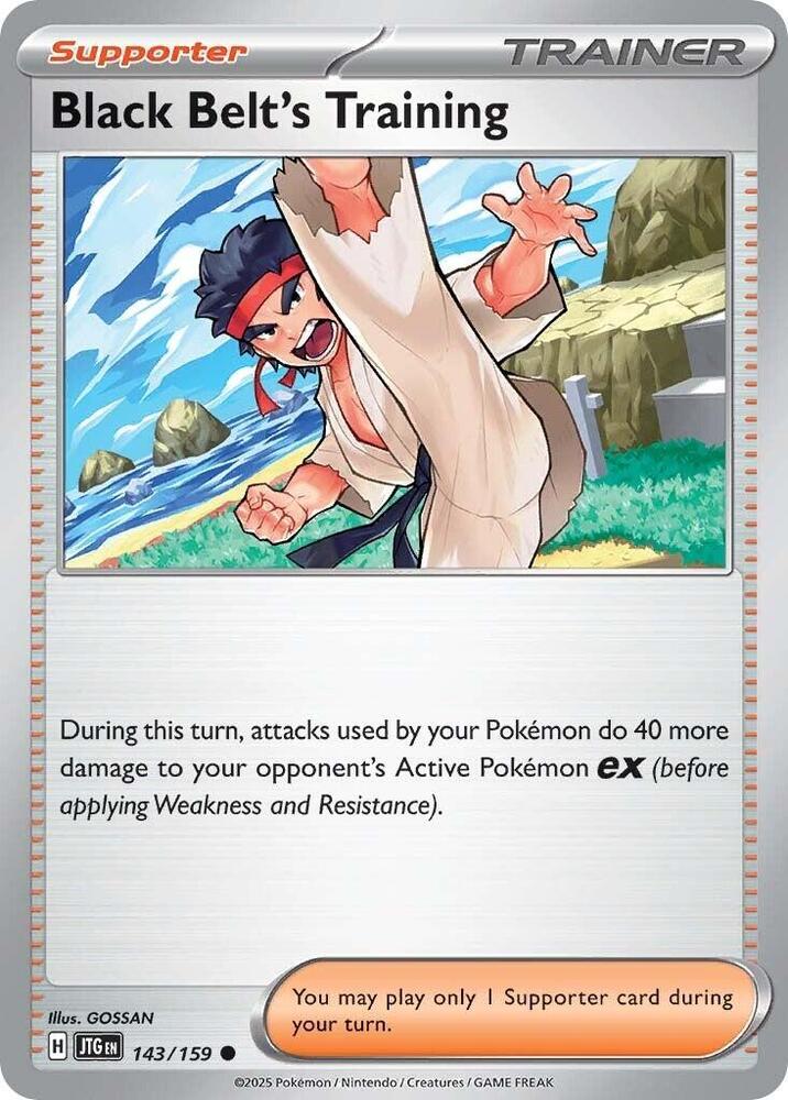 Black Belt's Training - 143/159 - SV09: Journey Together (JTG) - Common - Normal - Pokemon TCG Card