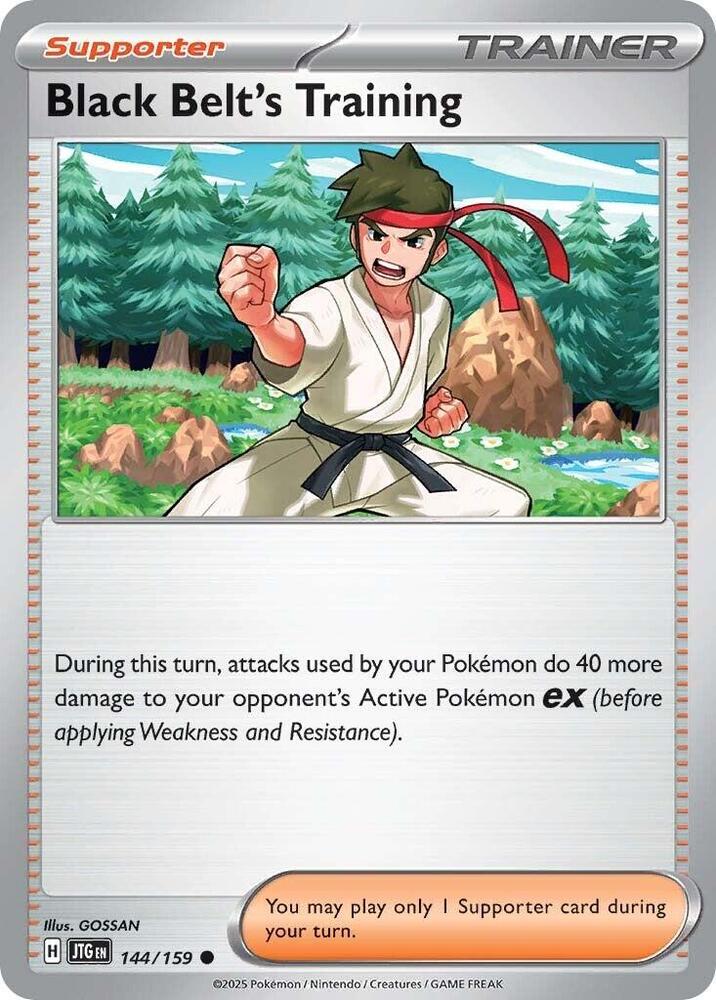 Black Belt's Training - 144/159 - SV09: Journey Together (JTG) - Common - Normal - Pokemon TCG Card