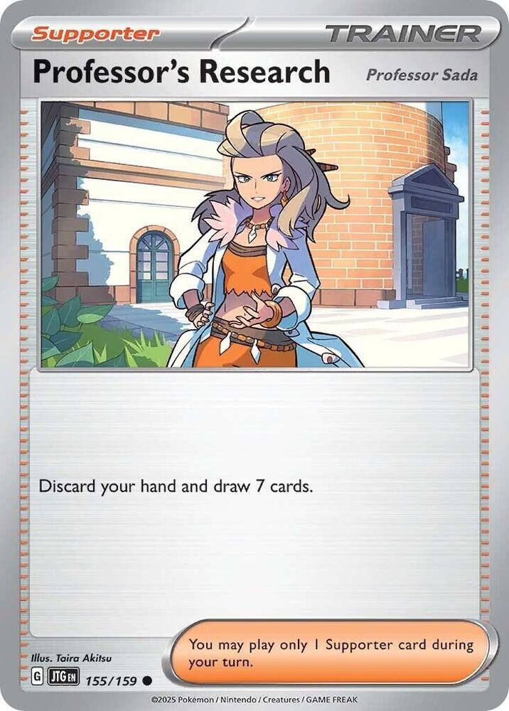 Professor's Research [Professor Sada] - 155/159 - SV09: Journey Together (JTG) - Normal - Pokemon TCG Card