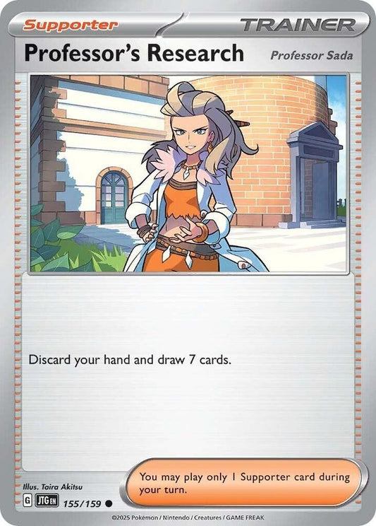 Professor's Research [Professor Sada] - 155/159 - SV09: Journey Together (JTG) - Normal - Pokemon TCG Card