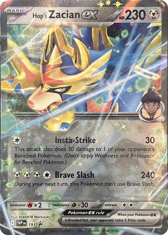 Hop's Zacian ex - SVP193 - SVP193 - SV: Scarlet & Violet Promo Cards (SVP) - Holofoil - Pokemon TCG Card