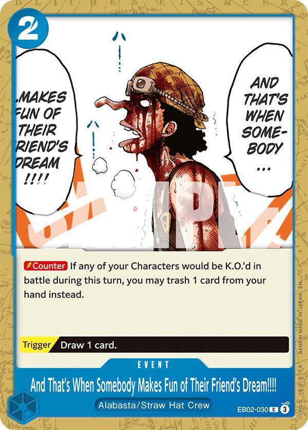 And That's When Somebody Makes Fun of Their Friend's Dream!!!! - EB02-030 - Extra Booster: Anime 25th Collection (EB-02) - Normal