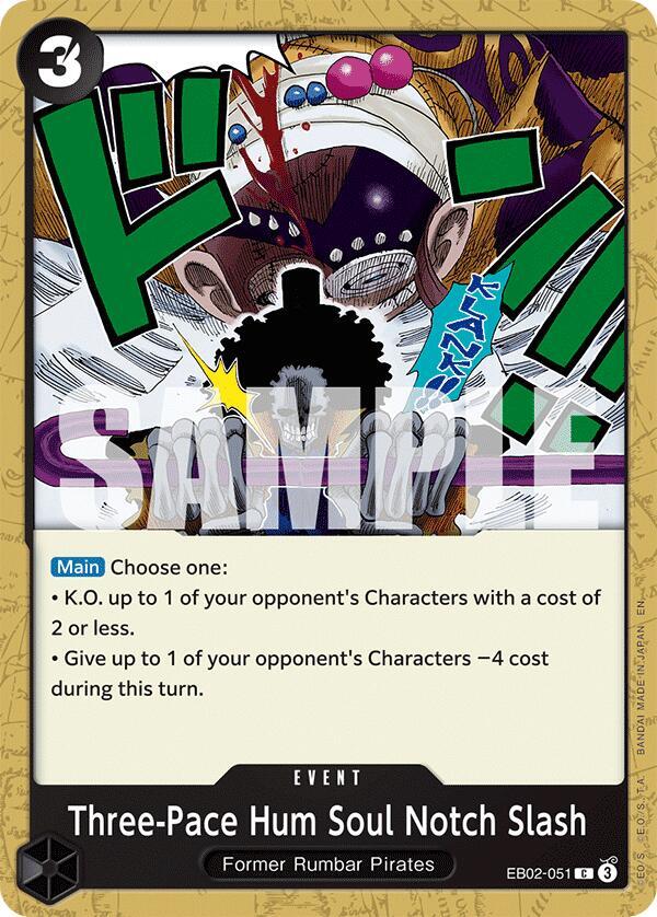 Three-Pace Hum Soul Notch Slash - EB02-051 - Extra Booster: Anime 25th Collection (EB-02) - Normal