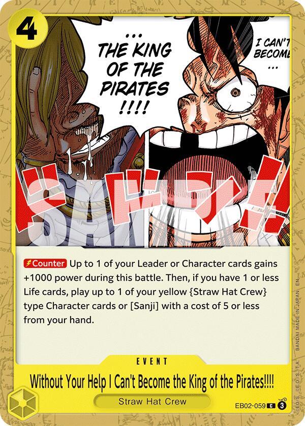 Without Your Help I Can't Become the King of the Pirates!!!! - EB02-059 - Extra Booster: Anime 25th Collection (EB-02) - Normal