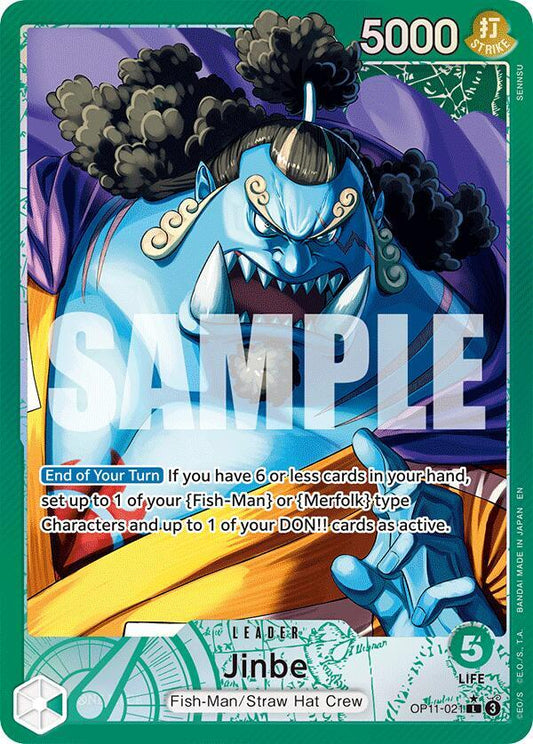 Jinbe (021) (Alternate Art) - OP11-021 - A Fist of Divine Speed (OP11)
