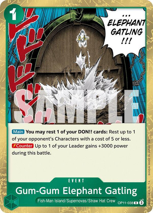 Gum-Gum Elephant Gatling - OP11-038 - A Fist of Divine Speed (OP11)