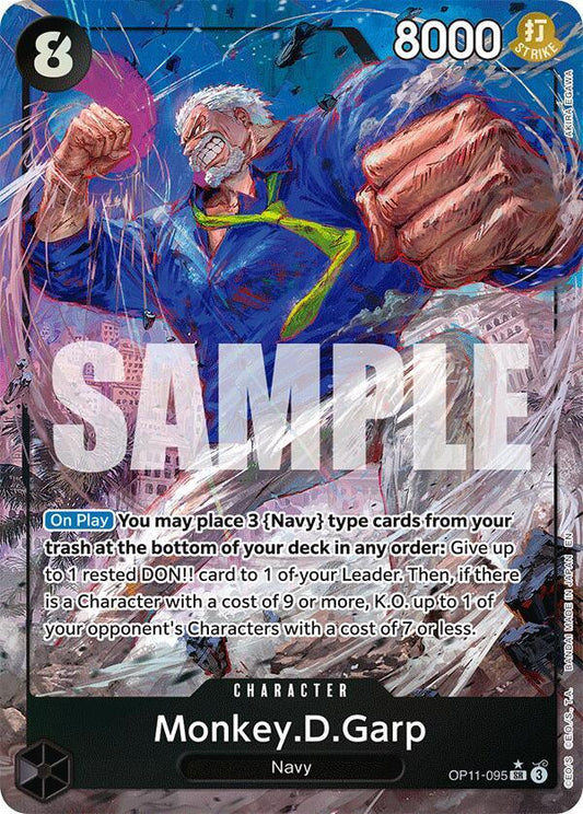 Monkey.D.Garp (Alternate Art) - OP11-095 - A Fist of Divine Speed (OP11)