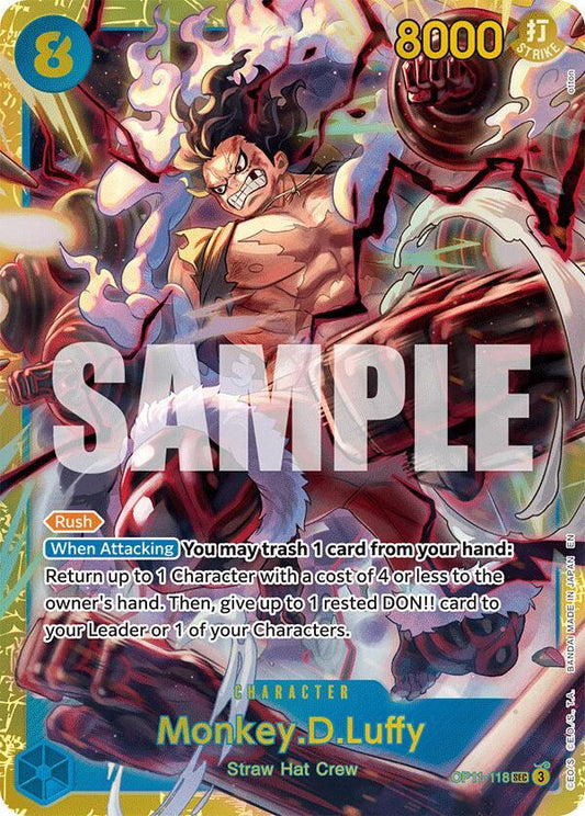 Monkey.D.Luffy (118) - OP11-118 - A Fist of Divine Speed (OP11)