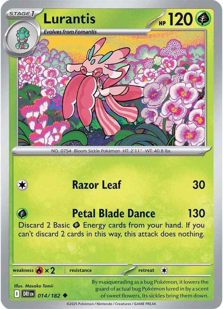 Lurantis - 014/182 - SV10: Destined Rivals (DRI) - Normal - Pokemon TCG Card