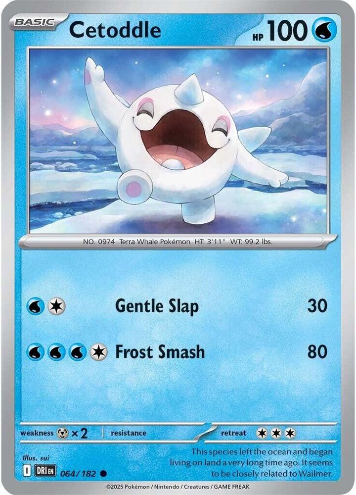 Cetoddle - 064/182 - SV10: Destined Rivals (DRI) - Normal - Pokemon TCG Card