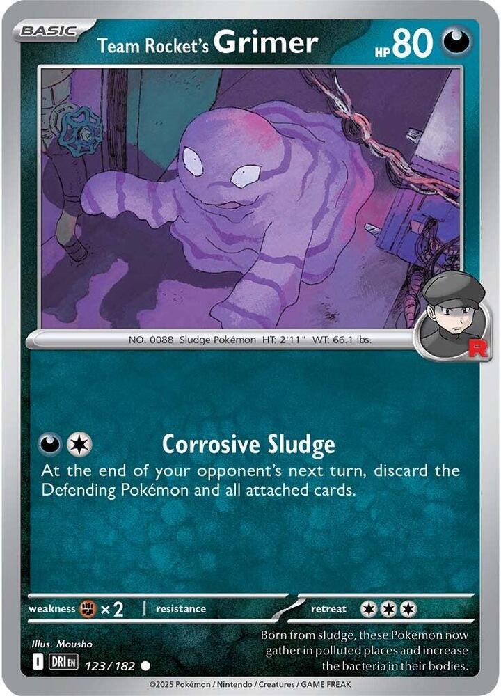 Team Rocket's Grimer - 123/182 - SV10: Destined Rivals (DRI) - Normal - Pokemon TCG Card