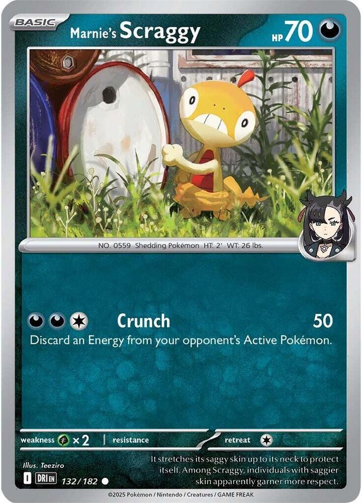 Marnie's Scraggy - 132/182 - SV10: Destined Rivals (DRI) - Normal - Pokemon TCG Card