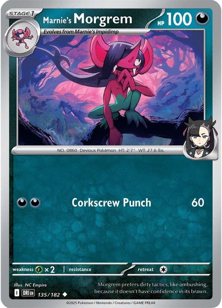 Marnie's Morgrem - 135/182 - SV10: Destined Rivals (DRI) - Normal - Pokemon TCG Card