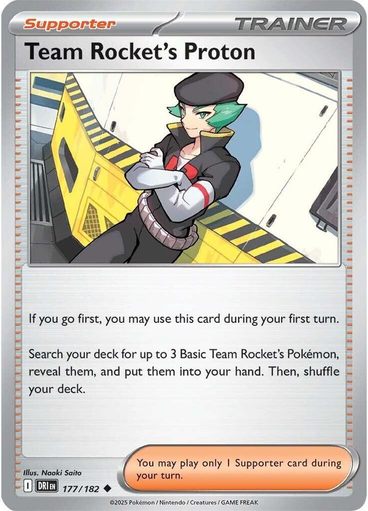 Team Rocket's Proton - 177/182 - SV10: Destined Rivals (DRI) - Uncommon - Normal - Pokemon TCG Card