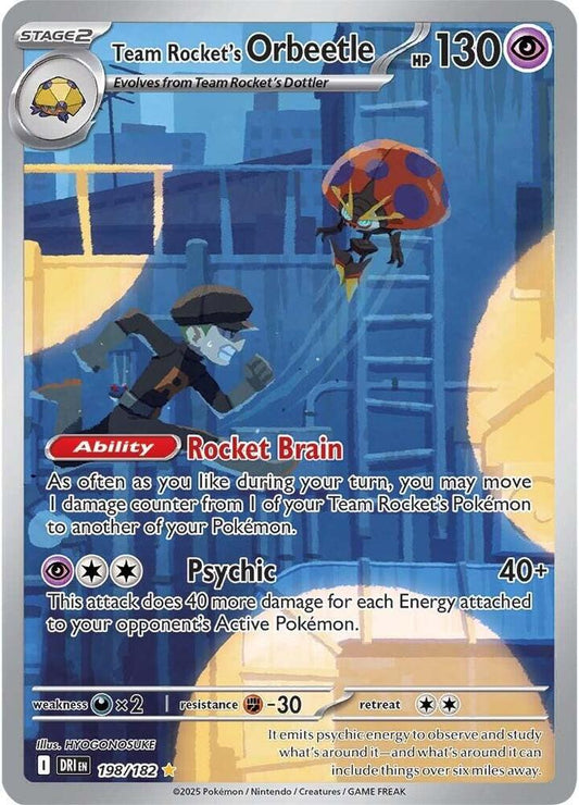 Team Rocket's Orbeetle - 198/182 - SV10: Destined Rivals (DRI) - Illustration Rare