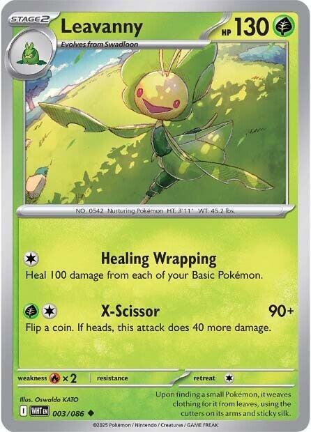 Leavanny - 003/086 - SV: White Flare (WHT) - Normal - Pokemon TCG Card