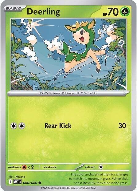 Deerling - 006/086 - SV: White Flare (WHT) - Normal - Pokemon TCG Card