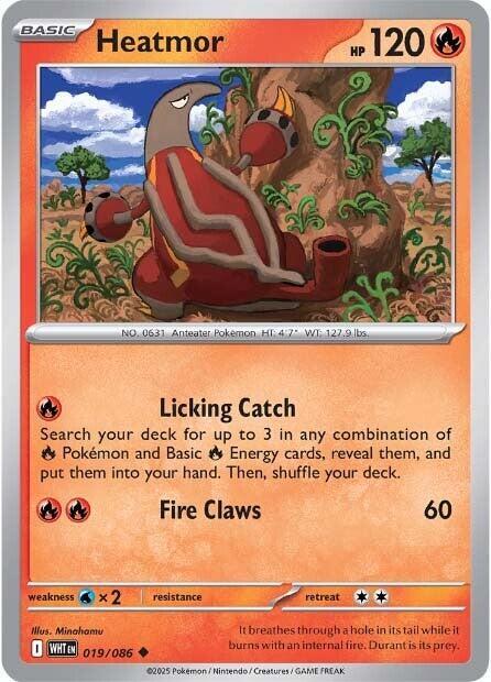 Heatmor - 019/086 - SV: White Flare (WHT) - Normal - Pokemon TCG Card