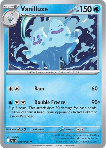 Vanilluxe - 029/086 - SV: White Flare (WHT) - Normal - Pokemon TCG Card