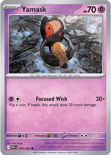 Yamask - 039/086 - SV: White Flare (WHT) - Normal - Pokemon TCG Card