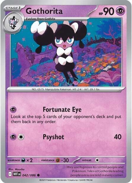 Gothorita - 042/086 - SV: White Flare (WHT) - Normal - Pokemon TCG Card